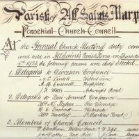 Poster : Parochial Church Council  1923