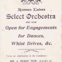 Leaflet : Roman Lakes Select Orchestra : Undated