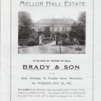 Advertising Flyers /Catalogues for Property Auctions : 1884 - 1939