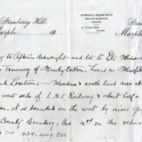 Correspondence re Ownership of Windybottom Farm &amp; Lucerne Fields : 1930&#039;s