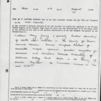 Probate for Mary Barlow of Woodville  : Died 1941