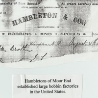Letterhead for Hambletons Bobbin Makers : USA