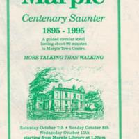 Leaflet : Marple Centenary Saunter : 1895 - 1995