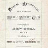Dramatic Entertainment/Concert Programmes : 1881/2