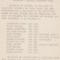 List of Taxable : Marple Township : 1693, 1743