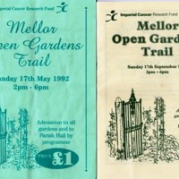 Mellor Open Gardens Trail Programmes 1992, 1995
