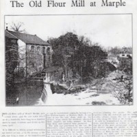 Newspaper Article : The Old Flour Mill at Marple : Undated