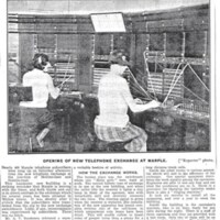 Newspaper cuttings re Marple Telephone Exchange