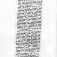 Newspaper Article : John Fearnley : Photographic Exhibition : 1961