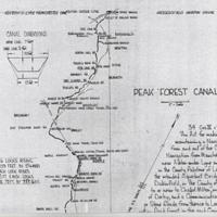 Peak Forest Canal Hand drawn Map : 1967