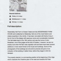 Wybersley Hall Farm, Sales Details : 2012