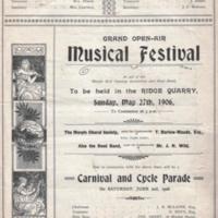 Musical Festival at the Ridge Quarry : 1906