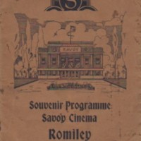 Souvenir Programme : Savoy Cinema, Sandy Lane, Romiley : Undated