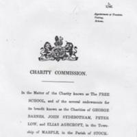 Free School Charity : 1879