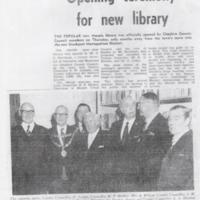 Opening Ceremony for Marple Library : Undated