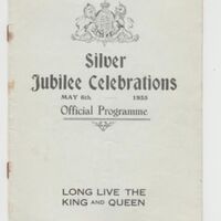 Programme for Silver Jubilee Celebrations : 1935