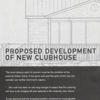 Brochure : Plans for Mellor Sports Club : 2001