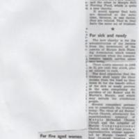 Newspaper Article : Bridge Almshouse Charity : 1956