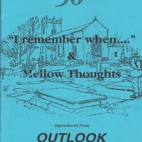 Booklet : &quot;I remember when....&quot;  and Mellor thoughts&quot; :1991-1996