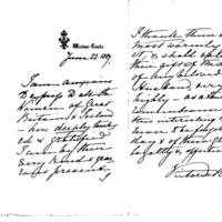 Letter from Queen Victoria dated 22nd June 1887