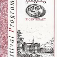 Booklet : Festival Programme for Oldknow Bicentenary : 1990