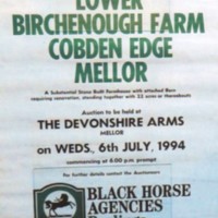 Lower Birchenough Farm, Cobden Edge : Auction Notice : 1994