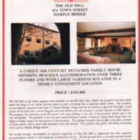 The Old Mill,  Marple Bridge Estate Agents Details : Undated