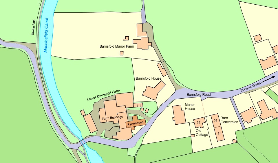 map barnsfold